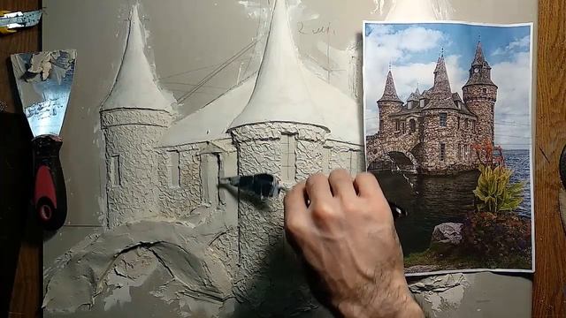 Барельеф замок 3 урок. Bas-relief castle 3 lesson смотреть онлайн