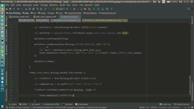 Android Kotlin Usage Tutorial #043 - AlertDialog - List Items смотреть онлайн