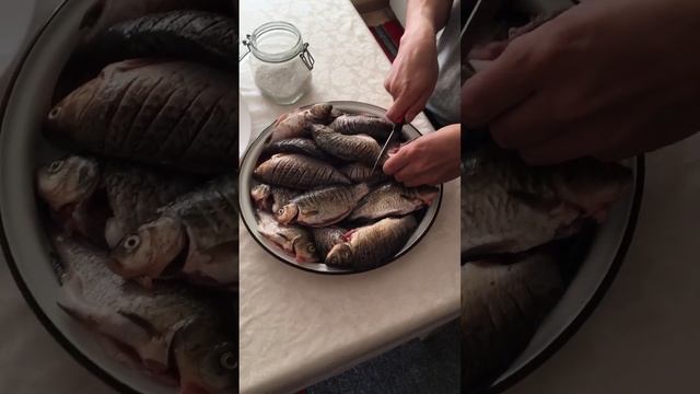 Очень вкусные жаренные караси с икрой смотреть онлайн