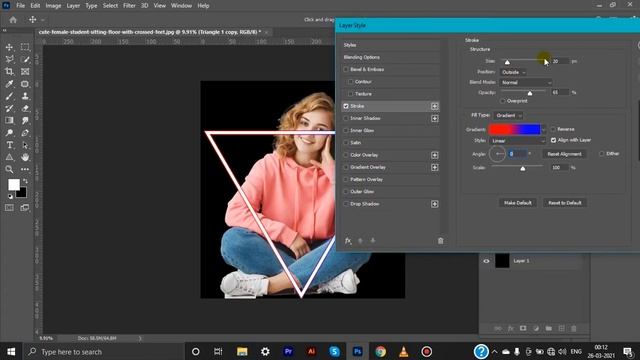 Neon Glow Effect in Photoshop 2021 | How to make neon glow effect in photoshop | Telugu tutorial смотреть онлайн
