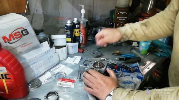 Переборка насоса гур хундай туксон 2.7 2005 года своими руками