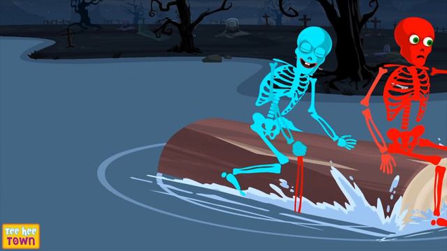 Halloween 2019 | Skeleton Dance in the Dark + More Nursery Rhymes and Kids songs by Teehee Town смотреть онлайн
