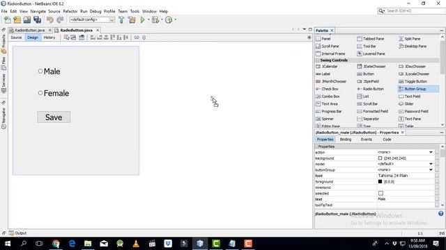 java swing netbeans tutorial 13 Radio Buttons смотреть онлайн