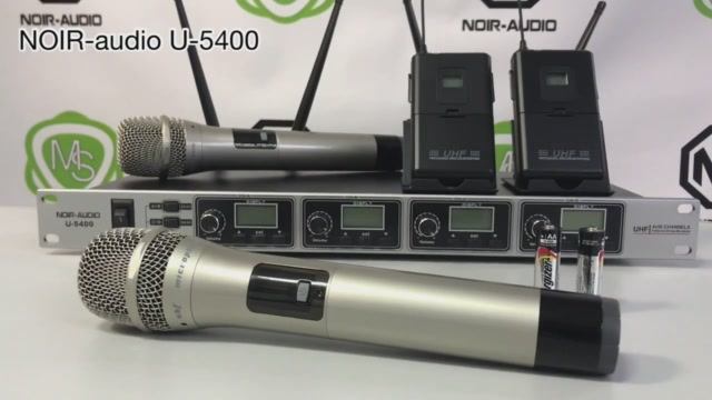 Беспроводной микрофон NOIR-audio U-5400 с четырьмя микрофонами, обзор