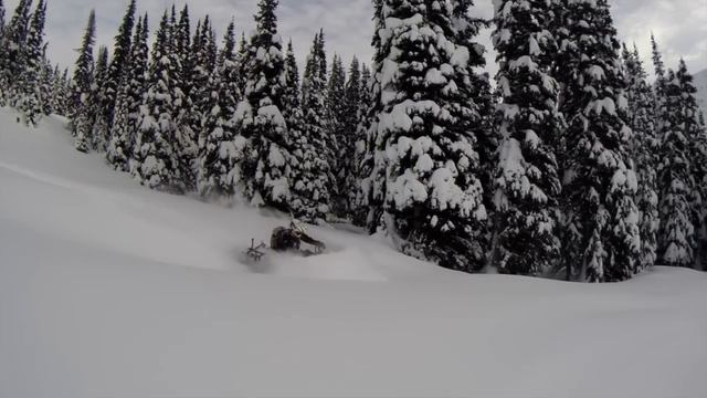 A Great Day in the Mountains of British Columbia - Snowmobiling смотреть онлайн