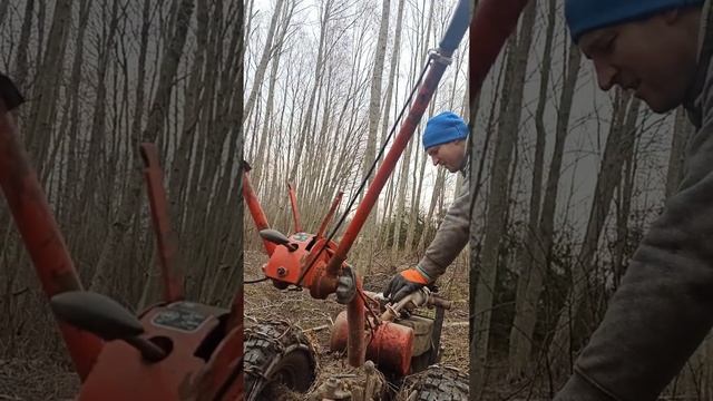 MTZ 05, Husqvarna and firewood cutting. смотреть онлайн