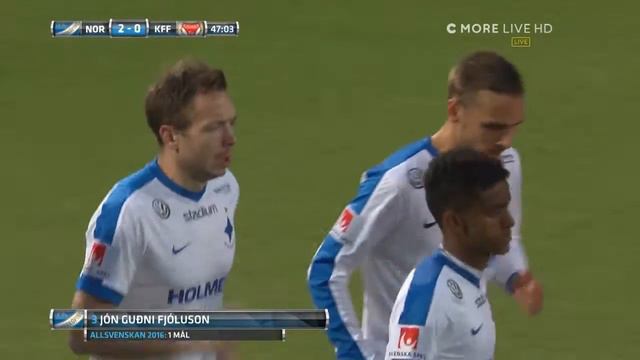 Fjolusons 2-0 mål mot Kalmar смотреть онлайн