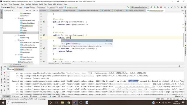 PART 15 - Spring boot crud with thymeleaf - OAuth2 Authentication with google Part 2 смотреть онлайн