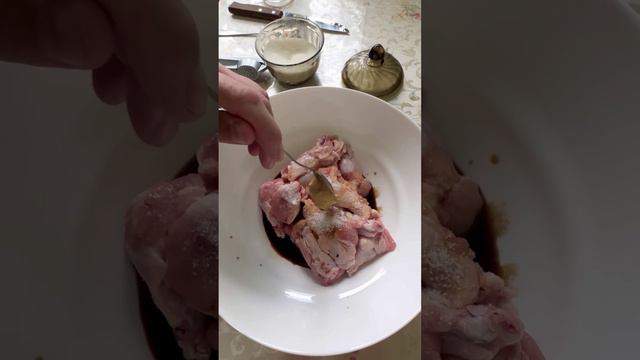 Куриные крылышки (плечевая часть) в соевом соусе