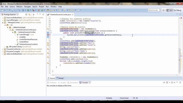 JAVA SWING - JComboBox Listener - TU PROFESOR - COOKING SOFTWARE смотреть онлайн