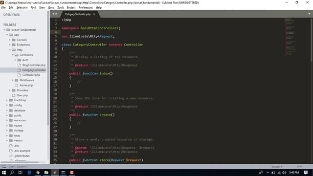 Membuat controller dan routing смотреть онлайн