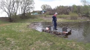 Плот из пивных ПЭТ кег.