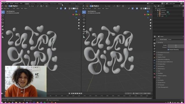 MOLTEN CHROME CUSTOM TYPEFACE in BLENDER 2.91 [Tutorial] смотреть онлайн