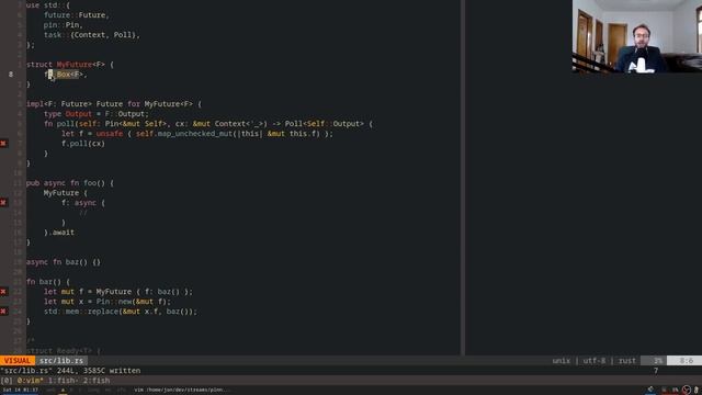 Pinning - Asynchronous Programming in Rust: Why, What, and How смотреть онлайн