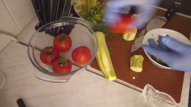 Салат - закуска с помидорами и кабачками смотреть онлайн