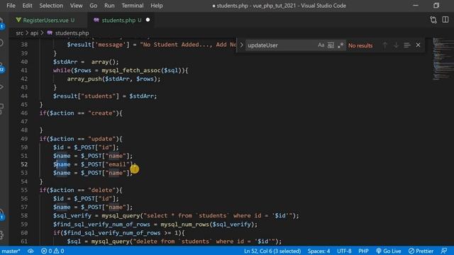 #18 Update Each Students Data | Student's Dashboard | VUE JS and PHP #vue_js_with_php #axios смотреть онлайн