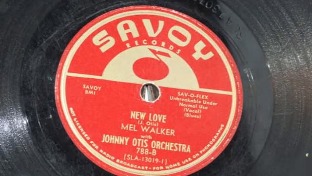 New Love - Mel Walker with Johnny Otis 1951 смотреть онлайн