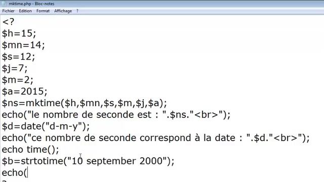 php le type date смотреть онлайн