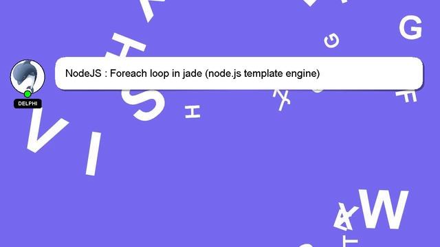 NodeJS : Foreach loop in jade (node.js template engine) смотреть онлайн