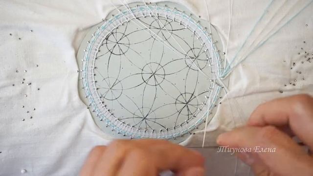 Круглый подстаканник -2 (заплёт, зашивка) (скань ёлочка) #кружевныеуроки #кружево #ElenaTiunova смотреть онлайн