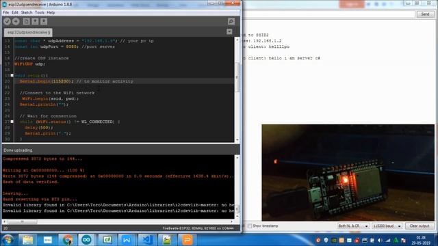 [SOURCE CODE] ESP 32 UDP to PC (Client Server) with Visual Studio C# смотреть онлайн