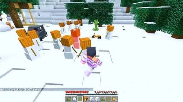 School is CLOSED for a SNOW DAY In Minecraft!