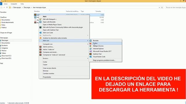 Como Leer el Archivo "messages.json" de Skype смотреть онлайн