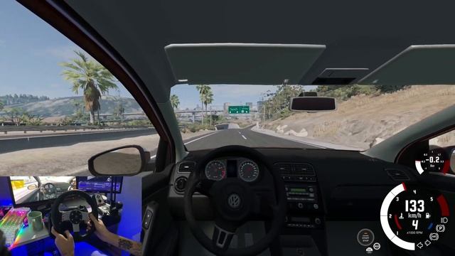 Volkswagen Polo 1.6 TDI Stage 3+ HARDPOLO (Logitech G27 Steering Wheel) |Beamng Drive| смотреть онлайн