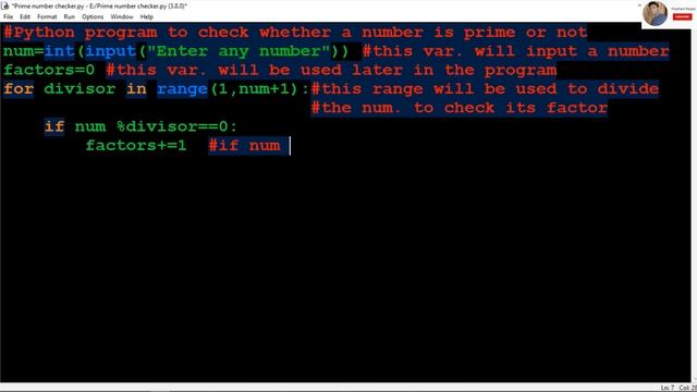 3.Python program to check whether number is prime or not (only in 2 min) смотреть онлайн