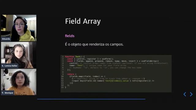 Pelotas JS 5ª edição - React hook form ( Eduarda, Leticia e Monique) - ( dia 1) смотреть онлайн
