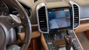 Porsche Cayenne как снять штатную магнитолу + магнитола Android/ how to remove the head unit