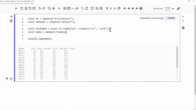Parsing CSV data смотреть онлайн