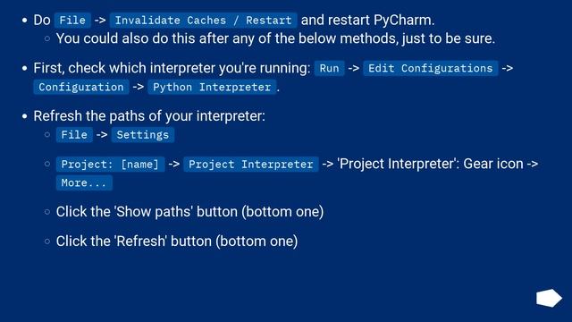 PyCharm shows unresolved references error for valid code смотреть онлайн