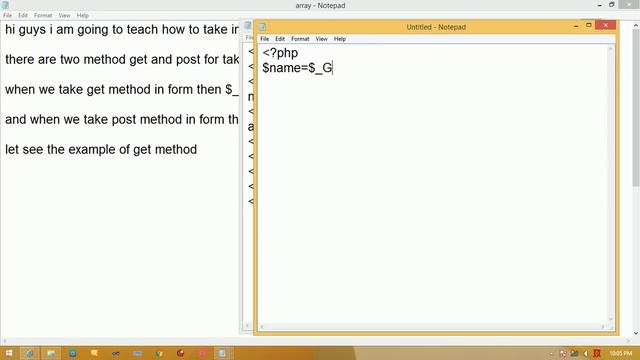 user input get method in php #24 смотреть онлайн