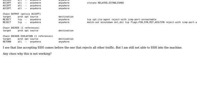 Unix & Linux: Iptables policy to accept incoming SSH and ICMP only смотреть онлайн
