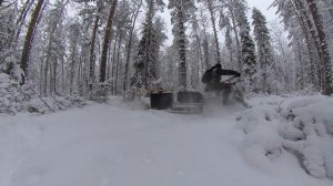 Мотобуксировщик на 600-ой гусенице с Лыжным модулем