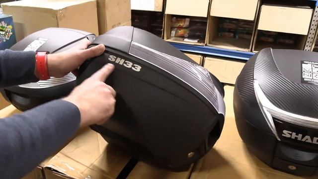 Кофры SHAD. Обзор популярных моделей. Размещение шлема.