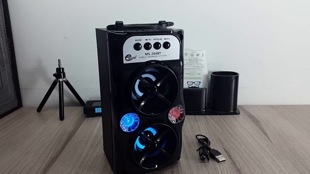 Excelente Parlante Bluetooth MS-204BT solo USD$ 18, Review - Gearbest смотреть онлайн