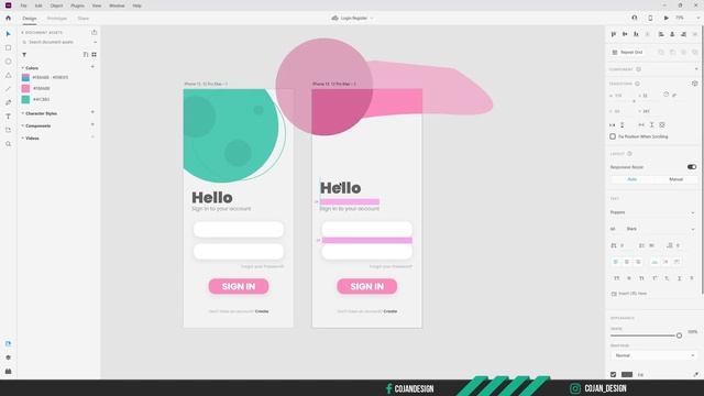 Adobe XD Login - Register (Mockup) - Speed Art смотреть онлайн