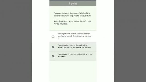 Excel Skills for Business: Essentials coursera quiz answers | Excel Skills for Business: Essentials