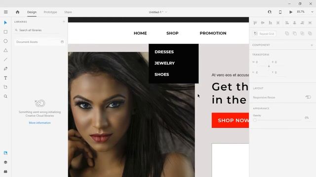 How to create a Drop down Menu in Adobe XD | Tutorial (2021) смотреть онлайн