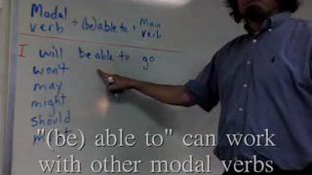 Урок 10.4. modal verb + be able to + main verb смотреть онлайн