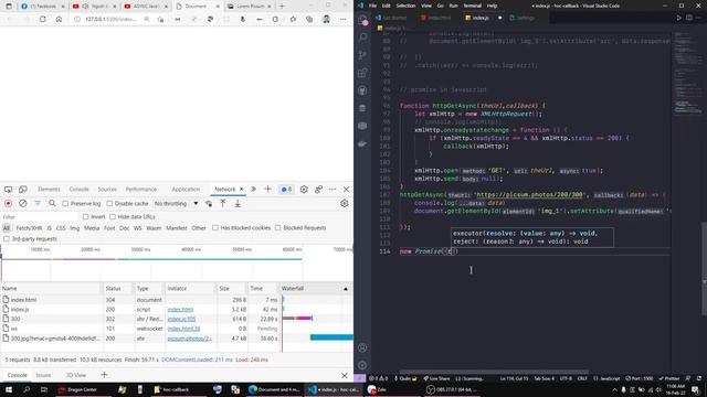 callback promise async await js смотреть онлайн