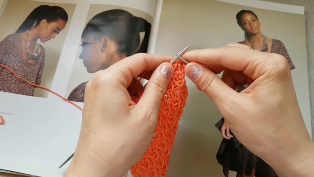 Вяжем декоративный узор спицами ? knitting pattern. смотреть онлайн