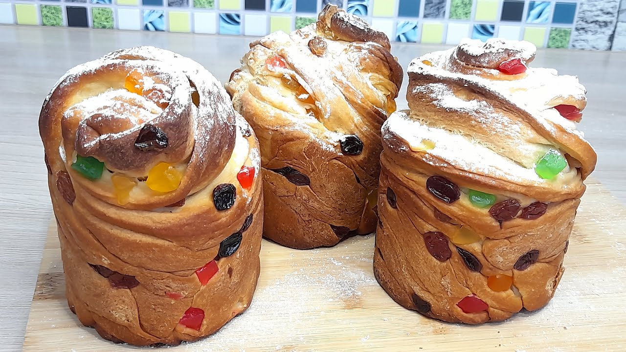 Готовим пасхальный кулич Краффин. Мягкая,вкусная и ароматная выпечка.mp4