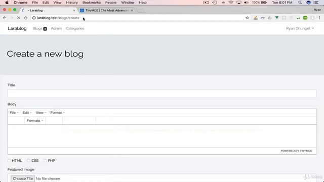 070 51 TinyMCE rich text editor for creating blogs смотреть онлайн