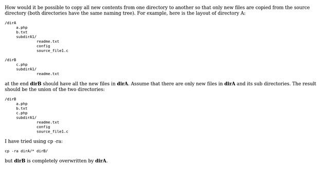 How to copy files from one directory to another so that only new files are copied? смотреть онлайн