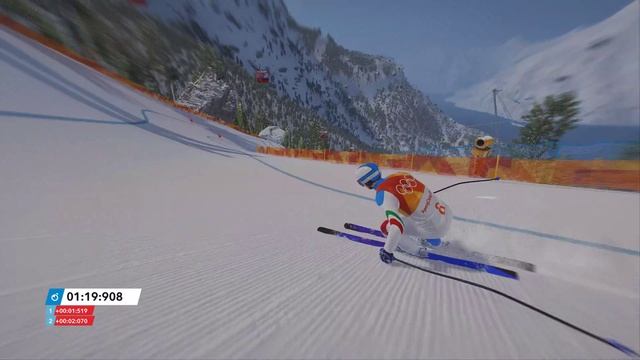 PC Sports Games Alpine Skiing Downhill Steep Winter Olympics смотреть онлайн