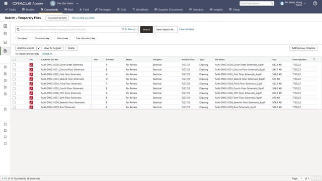 6.2.3 - Registering documents from the temporary Files area || Oracle ACONEX Complete Course смотреть онлайн