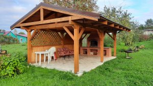 Беседка барбекю